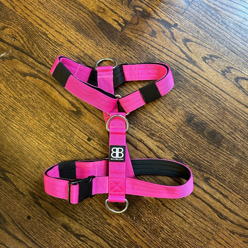 Bully Billows hot pink no-pull harness
